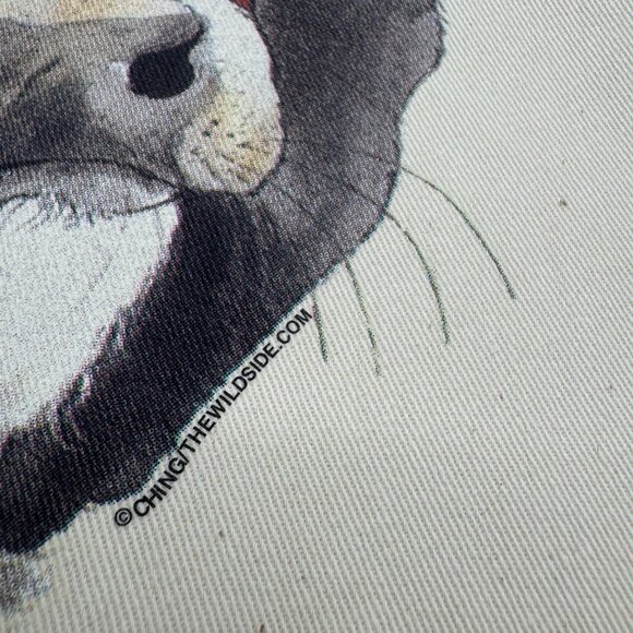 Moooy Christmas Canvas Tote Bag With Cow Design - Picture 3 of 4